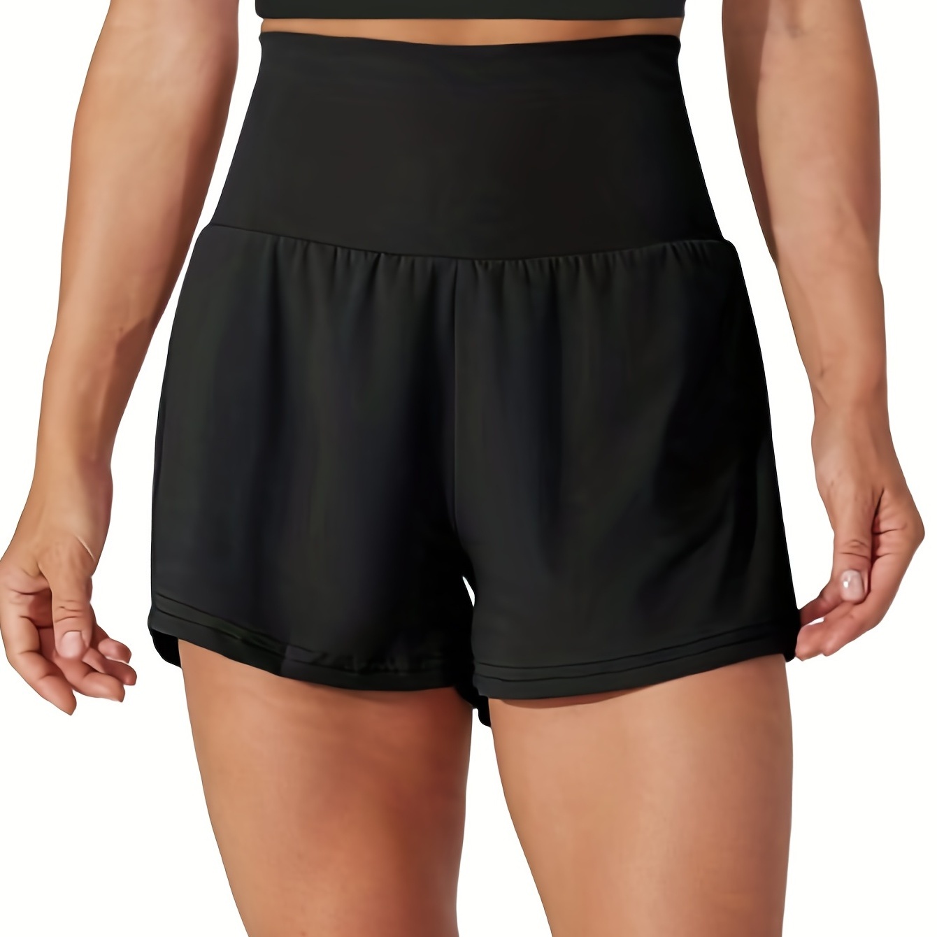 Women's Activewear: Solid Color High Waist Loose Shorts - Perfect For Yoga, Running & More!
Women's Activewear: Solid Color High Waist Loose Shorts - Perfect For Yoga, Running & More!