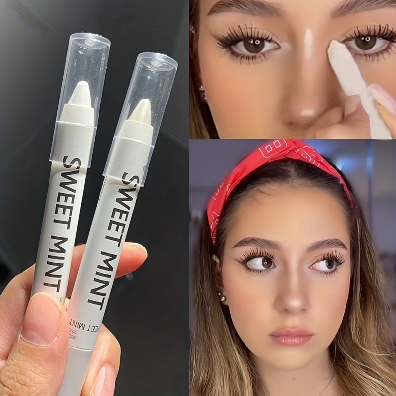 

Highlighter Stick, Eye Brightening Pearly & Matte Stick, Sparkling Eyeshadow Stick, Waterproof Long Lasting Eyeliner Pen