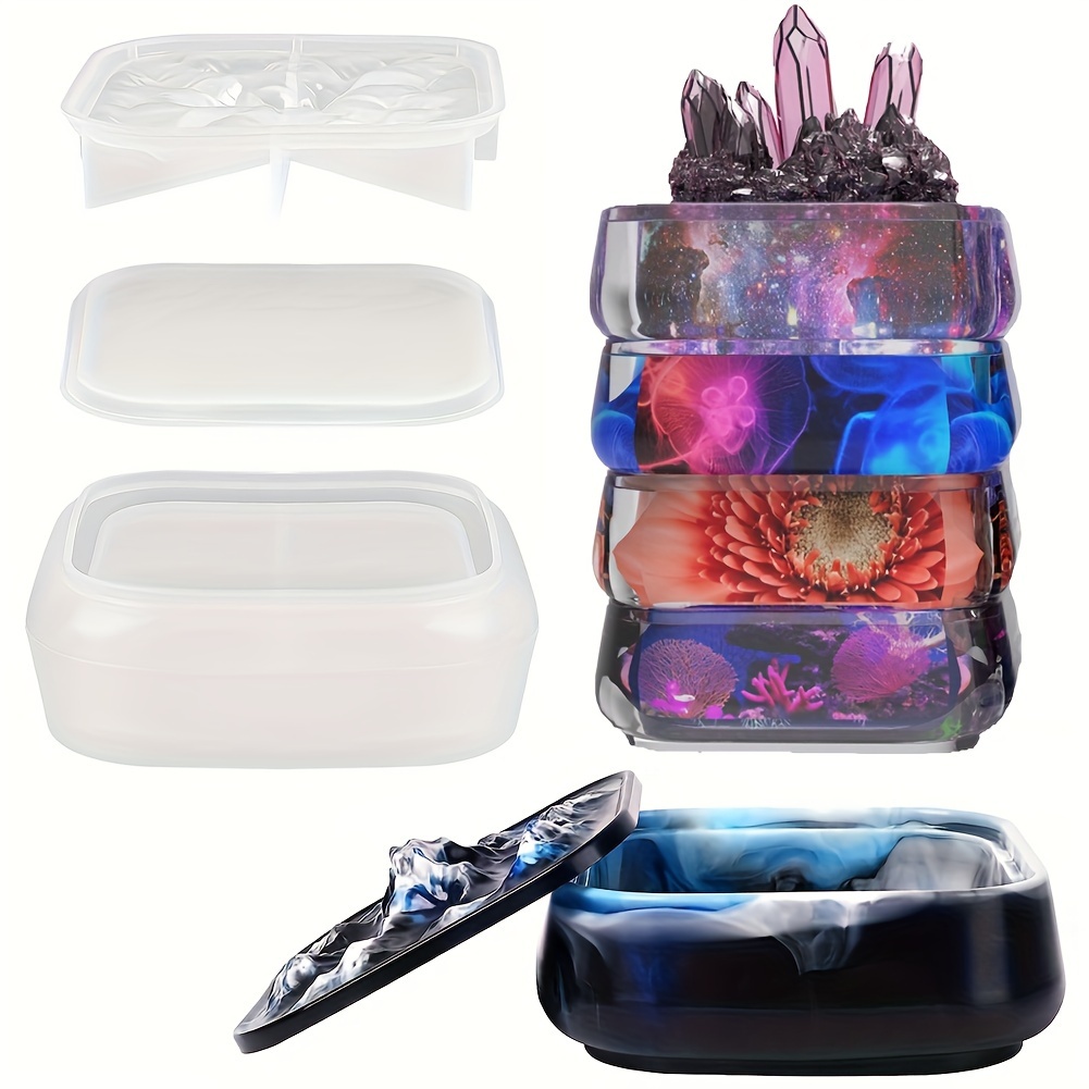 3pcs Stackable Jar Siliconemold Lid, Storage Jar For Epoxy , Large Jar For Jewelry Storage Diy
3pcs Stackable Jar Siliconemold Lid, Storage Jar For Epoxy , Large Jar For Jewelry Storage Diy