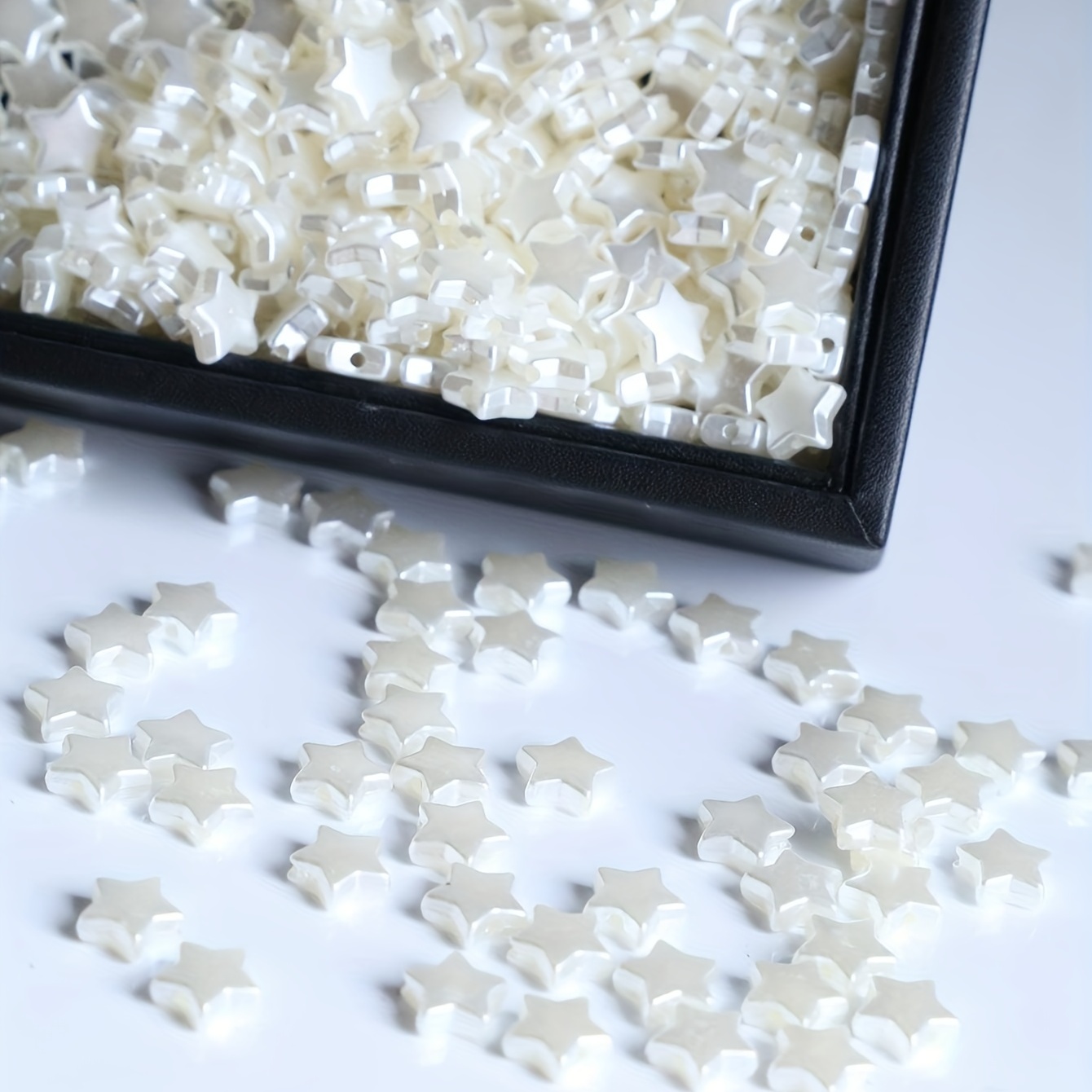 100pcs 6mm Acrylic Pearl White Star Shape Beads With Hole For Diy Hair Accessories Bracelets Necklaces Anklets Beading Decoration Jewelry Making Supplies
100pcs 6mm Acrylic Pearl White Star Shape Beads With Hole For Diy Hair Accessories Bracelets Necklaces Anklets Beading Decoration Jewelry Making Supplies