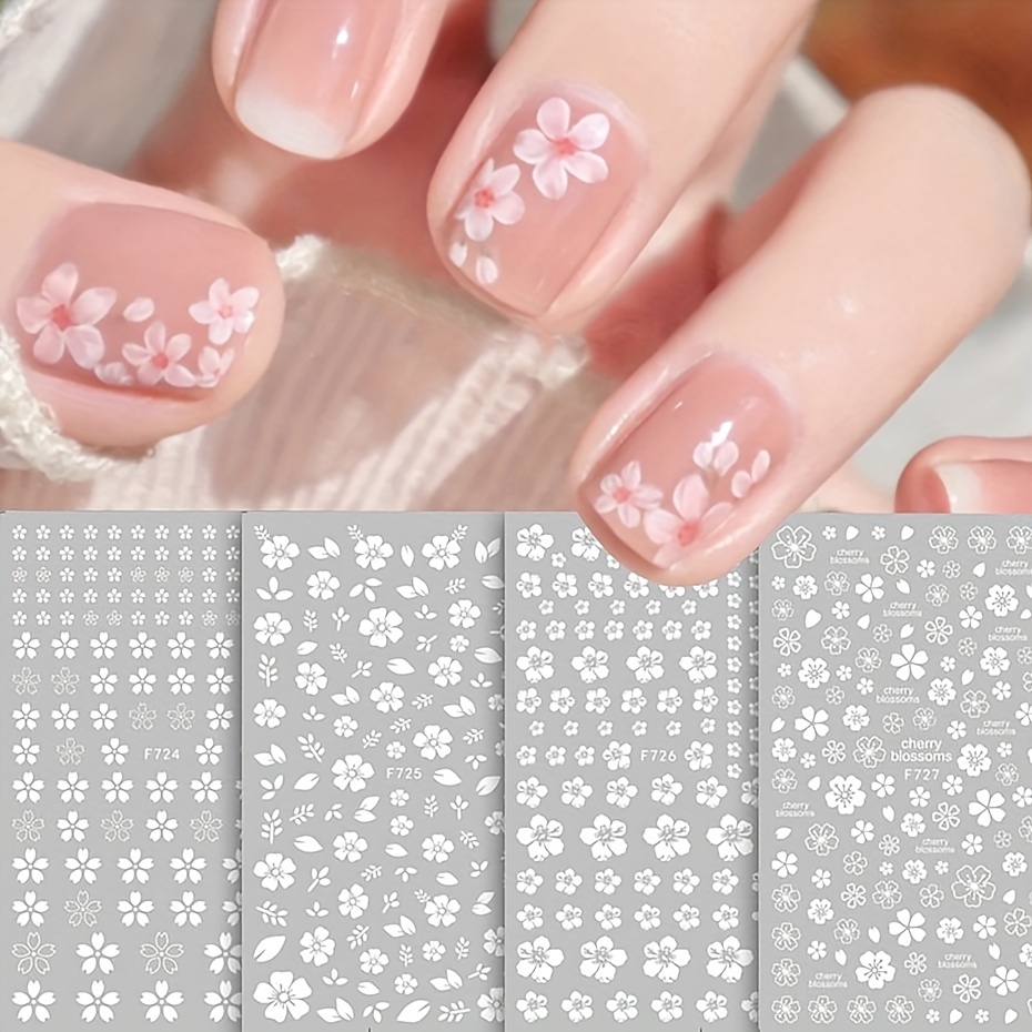 2pcs Cherry Blossoms White 3d Nail Stickers Sakura Leaves Self-adhesive Slider Design White Flower For Manicuring Nails Tips
2pcs Cherry Blossoms White 3d Nail Stickers Sakura Leaves Self-adhesive Slider Design White Flower For Manicuring Nails Tips
