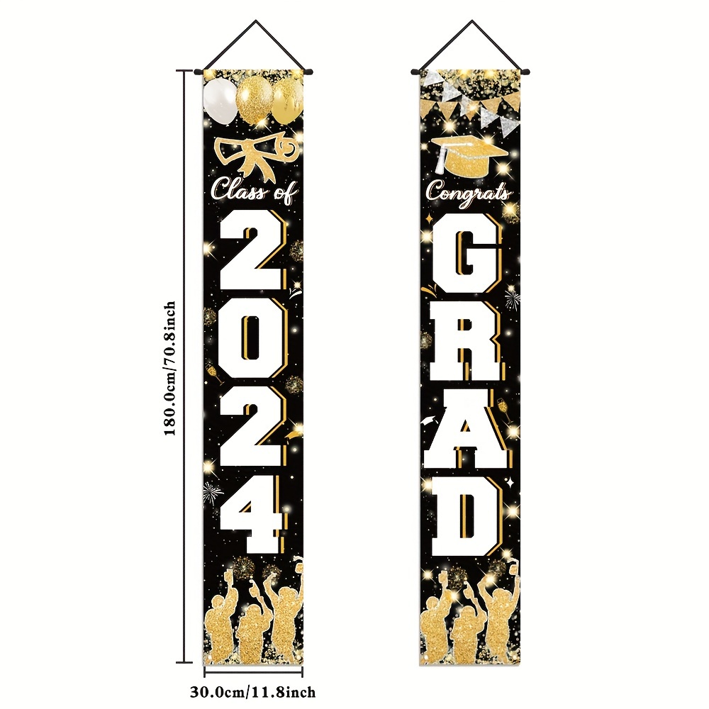 Graduation Porch Party Decorations Polyester Golden Balloon Temu