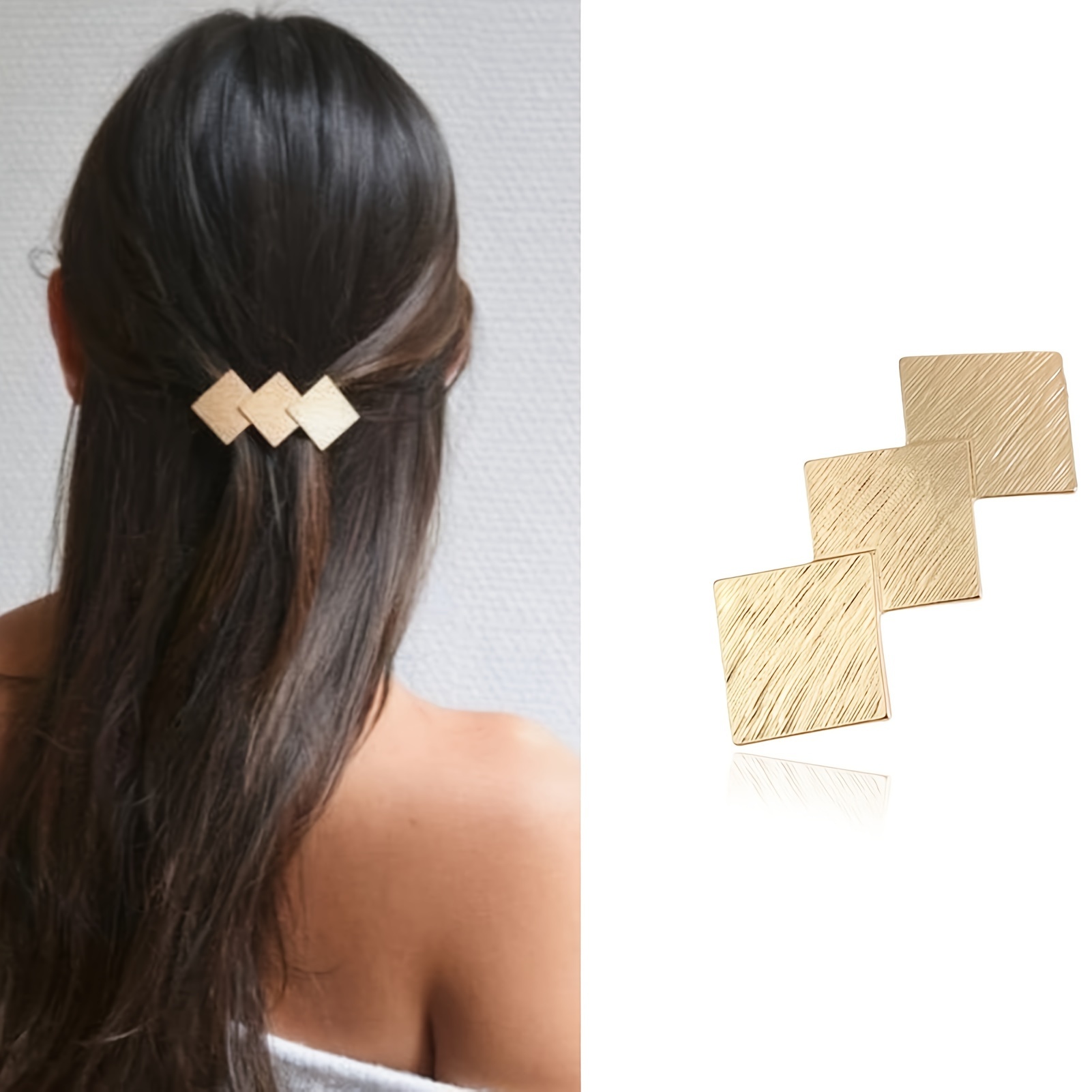 1pc Creative Women's Hair Hair Clips Overlapping Rhombus Shaped Hair Clips Metal Geometric Hair Clips
1pc Creative Women's Hair Hair Clips Overlapping Rhombus Shaped Hair Clips Metal Geometric Hair Clips