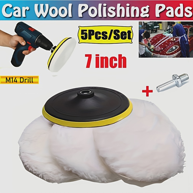 5pcs/set 7 Inch Car Polishing Waxing Buffing Car Polisher Kit For Auto M14 Drill Connector Car Car-styling
5pcs/set 7 Inch Car Polishing Waxing Buffing Car Polisher Kit For Auto M14 Drill Connector Car Car-styling