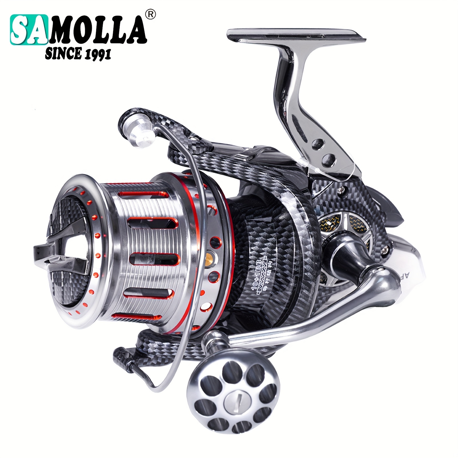 Ball Samolla Proof Fishing Reel - 8000-12000 Metal Bearings, 25kg Drag For Carp
Ball Samolla Proof Fishing Reel - 8000-12000 Metal Bearings, 25kg Drag For Carp