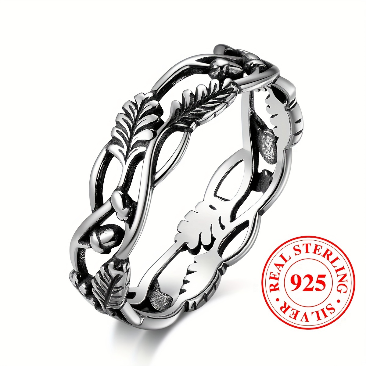 925 Sterling Silver Band Ring Retro Branch Design Suitable For Men And Women Match Daily Outfits Party Decor High Quality Jewelry
925 Sterling Silver Band Ring Retro Branch Design Suitable For Men And Women Match Daily Outfits Party Decor High Quality Jewelry