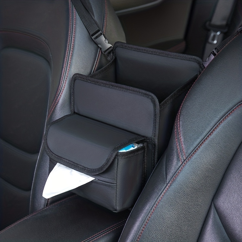 Deluxe Car Seat Organizer With Cup Holder & Tissue Box - Pu Leather, Foldable, Multi-compartment Storage For Front & Rear Seats, Armrest Mount, Black
Deluxe Car Seat Organizer With Cup Holder & Tissue Box - Pu Leather, Foldable, Multi-compartment Storage For Front & Rear Seats, Armrest Mount, Black