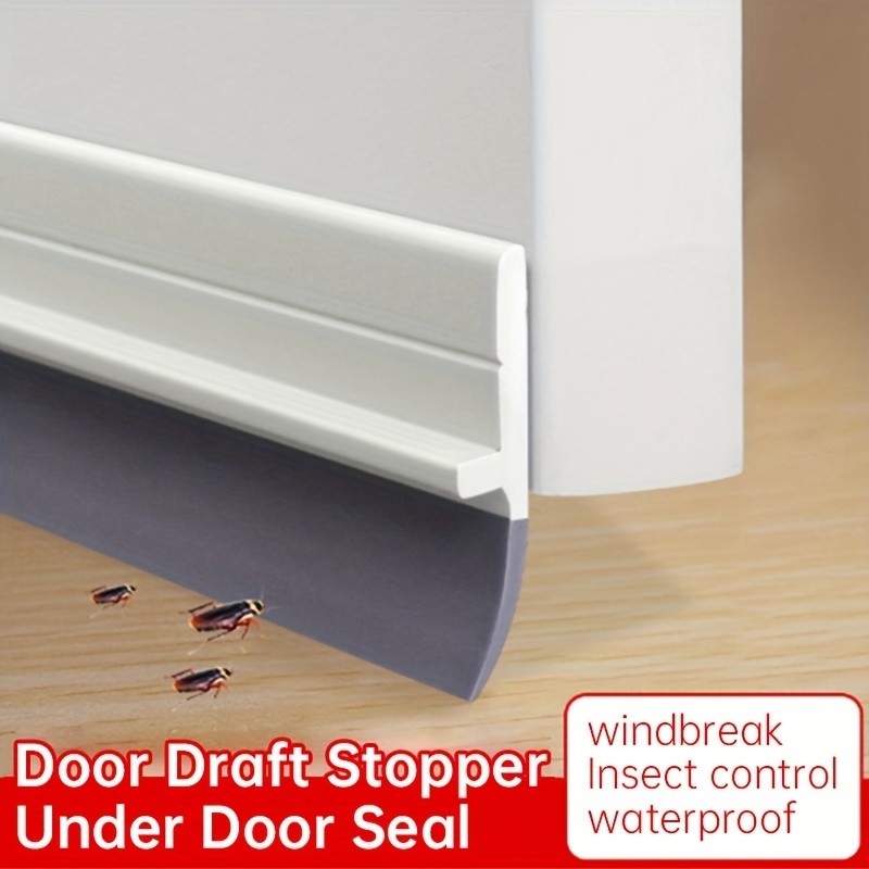 

Door Draft Stopper Under Door Seal, 1.4" W X 39" L Door Sweep For Exterior & Interior Doors, Door Window Blocker Dust And Noise Insulation Weather Stripping Draft Guard Insulator