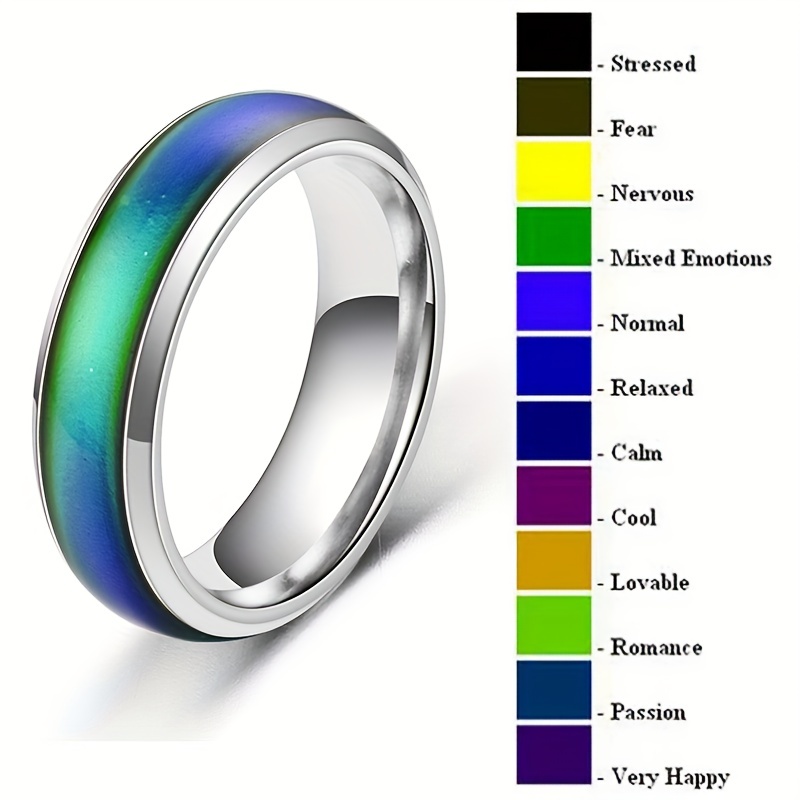 1pc Fashion Round Emotion Feeling Changeable Imitated Color Changing Ring For Men Women Jewelry Gifts
1pc Fashion Round Emotion Feeling Changeable Imitated Color Changing Ring For Men Women Jewelry Gifts