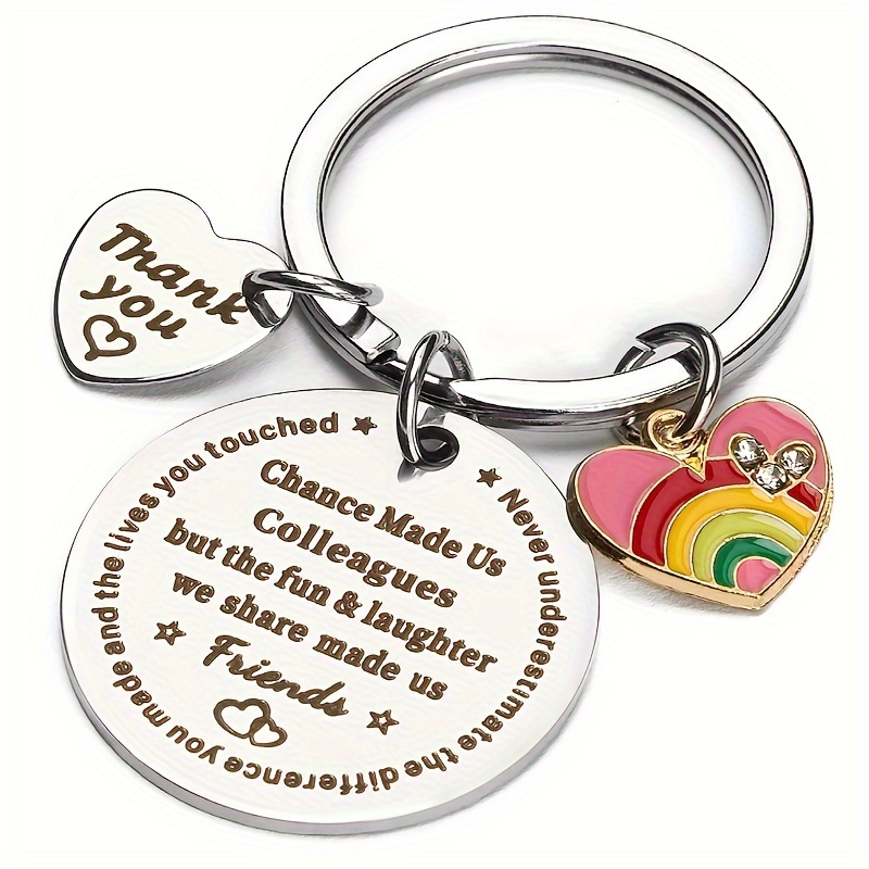 1pc Coworker Keychain Colleague Gifts For Birthday Christmas Appreciation Gift For Friends Thank You Leaving Going Away Retirement Gift
1pc Coworker Keychain Colleague Gifts For Birthday Christmas Appreciation Gift For Friends Thank You Leaving Going Away Retirement Gift