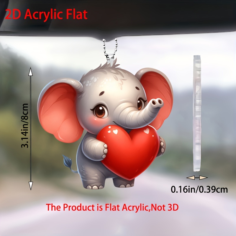 1pc Acrylic 2d Flat Decoration, Valentine's Day Gift, Car Mirror Backpack Keychain Pendant, Pendant
1pc Acrylic 2d Flat Decoration, Valentine's Day Gift, Car Mirror Backpack Keychain Pendant, Pendant
