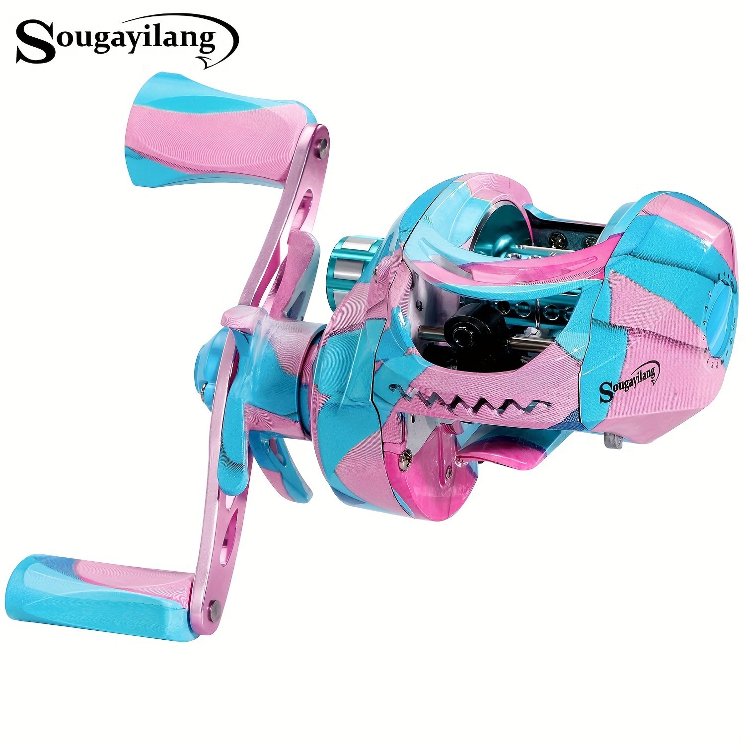 Sougayilang 1pc 7.2:1 Gear Ratio Baitcasting Fishing Reel, Lightweight And Durable Fishingreel With 10kg Max Drag, Fishing Tackle For Freshwater And Saltwater
Sougayilang 1pc 7.2:1 Gear Ratio Baitcasting Fishing Reel, Lightweight And Durable Fishingreel With 10kg Max Drag, Fishing Tackle For Freshwater And Saltwater