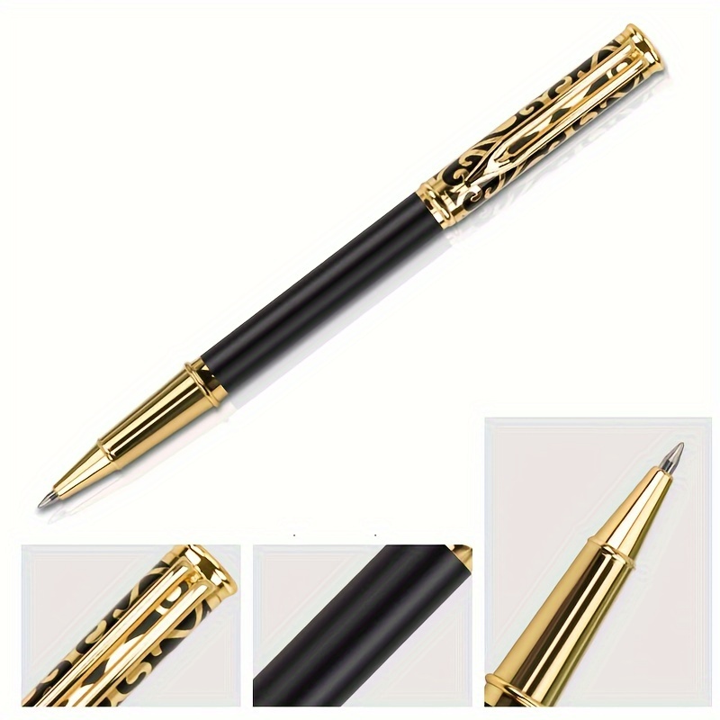 Luxury Brass Business Pen - Sleek Black & Golden, Retractable Iridium Nib (0.5mm), High-capacity Roller Refill, Ideal For Travel & Office, Perfect Gift
Luxury Brass Business Pen - Sleek Black & Golden, Retractable Iridium Nib (0.5mm), High-capacity Roller Refill, Ideal For Travel & Office, Perfect Gift