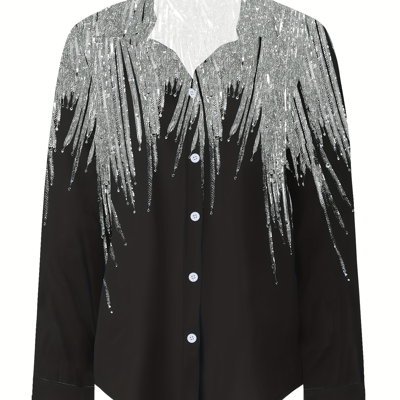 Abstract Print Button Front Shirt, Casual Long Sleeve Shirt For Spring & Fall, Women's Clothing
Abstract Print Button Front Shirt, Casual Long Sleeve Shirt For Spring & Fall, Women's Clothing
