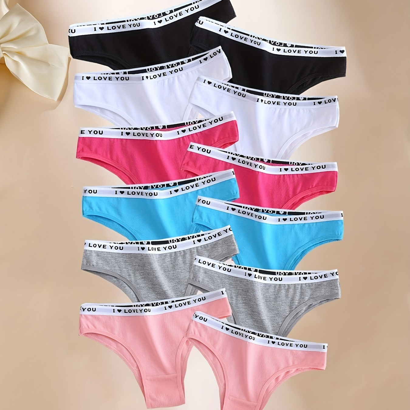 12pcs Letter Tape Briefs, Sports & Comfy Low Waist Intimates Panties, Women's Lingerie & Underwear
12pcs Letter Tape Briefs, Sports & Comfy Low Waist Intimates Panties, Women's Lingerie & Underwear
