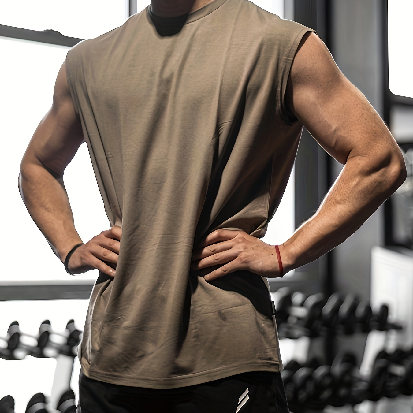 Solid Men's Casual Cotton Comfy Sleeveless Breathable Stretch Tank Top For Outdoor Running Training
Solid Men's Casual Cotton Comfy Sleeveless Breathable Stretch Tank Top For Outdoor Running Training