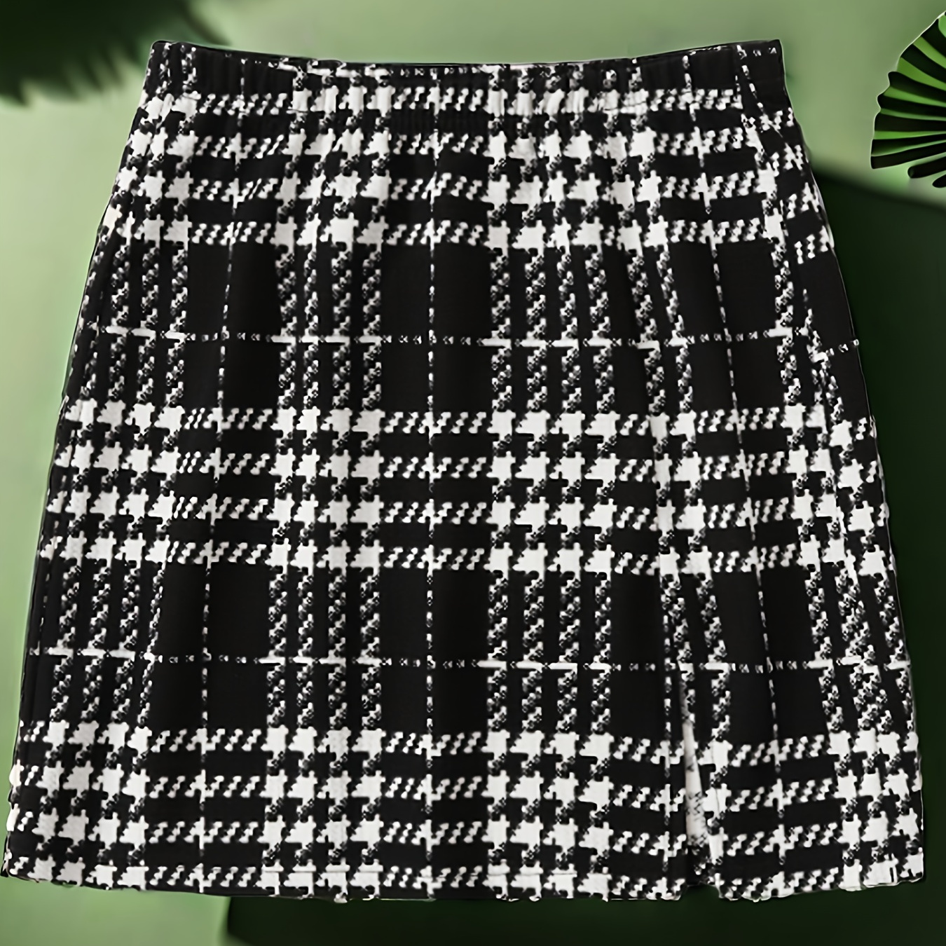 Plaid Pattern Bodycon Mini Skirt, Elegant A-line Skirt For Spring & Summer, Women's Clothing
Plaid Pattern Bodycon Mini Skirt, Elegant A-line Skirt For Spring & Summer, Women's Clothing
