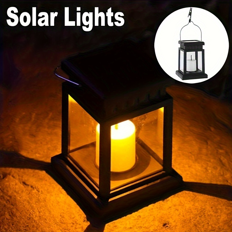 1pc Garden Decor Outdoor Solar Lights, Retro Lantern Light, Hanging Candle Lamp, Landscape Lighting Floor Light, Solar Lantern
1pc Garden Decor Outdoor Solar Lights, Retro Lantern Light, Hanging Candle Lamp, Landscape Lighting Floor Light, Solar Lantern