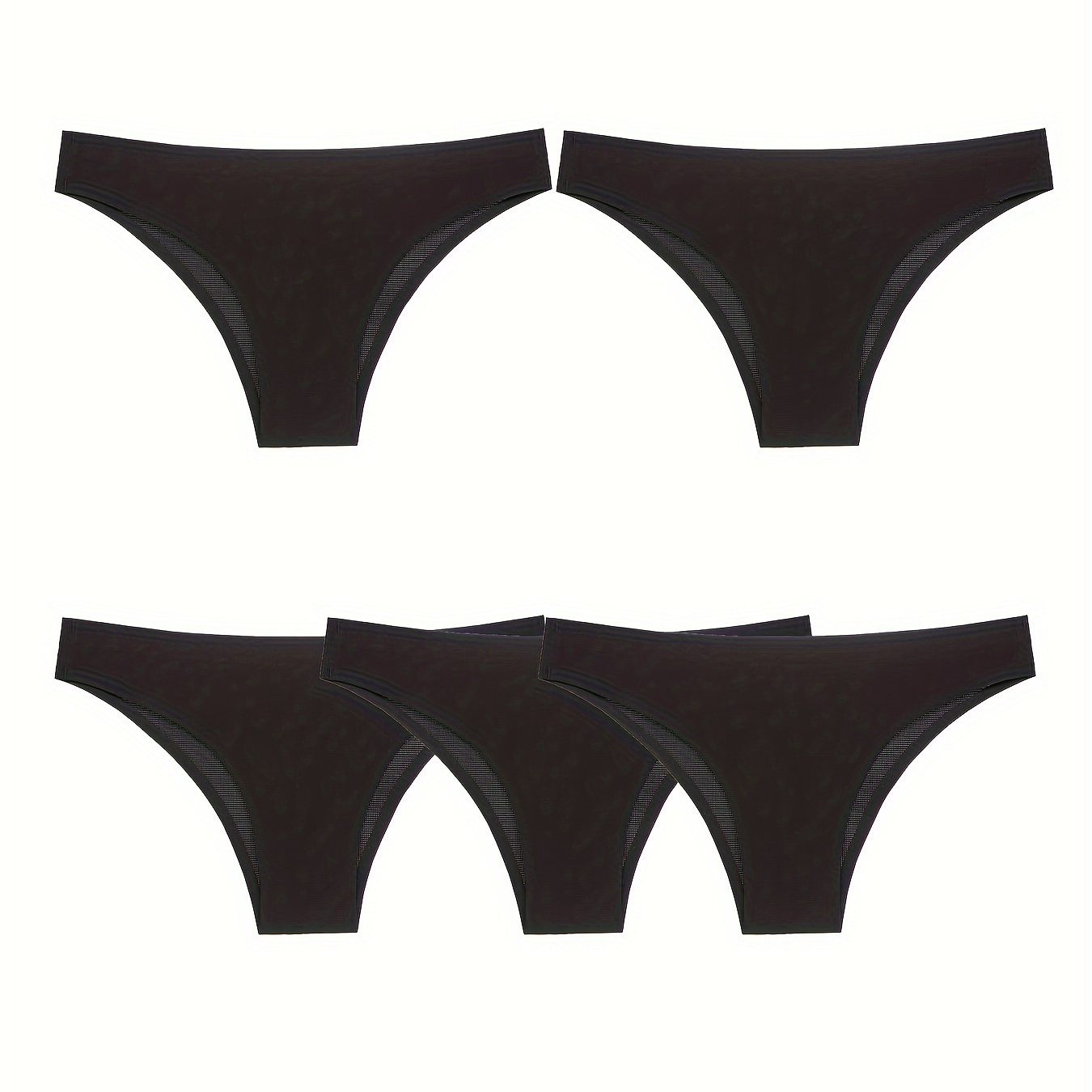 5pcs Solid Seamless Briefs, Sexy Comfy Breathable Stretchy Intimates Panties, Women's Lingerie & Underwear
5pcs Solid Seamless Briefs, Sexy Comfy Breathable Stretchy Intimates Panties, Women's Lingerie & Underwear