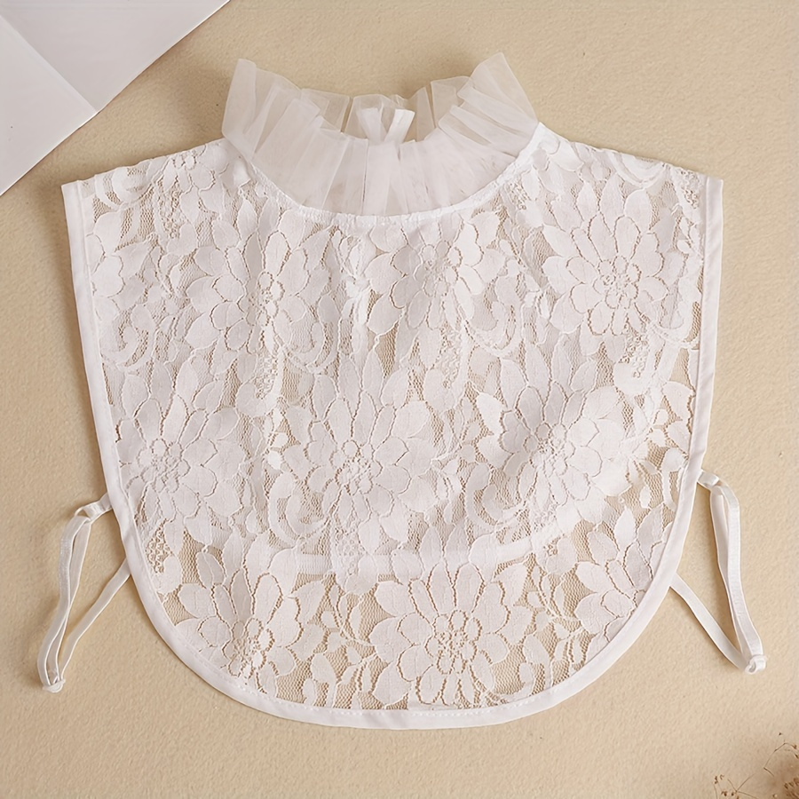 Elegant Lace Chiffon Detachable Collar - Faux Shirt For Sweaters, Fall & Winter - Women' Accessory
Elegant Lace Chiffon Detachable Collar - Faux Shirt For Sweaters, Fall & Winter - Women' Accessory