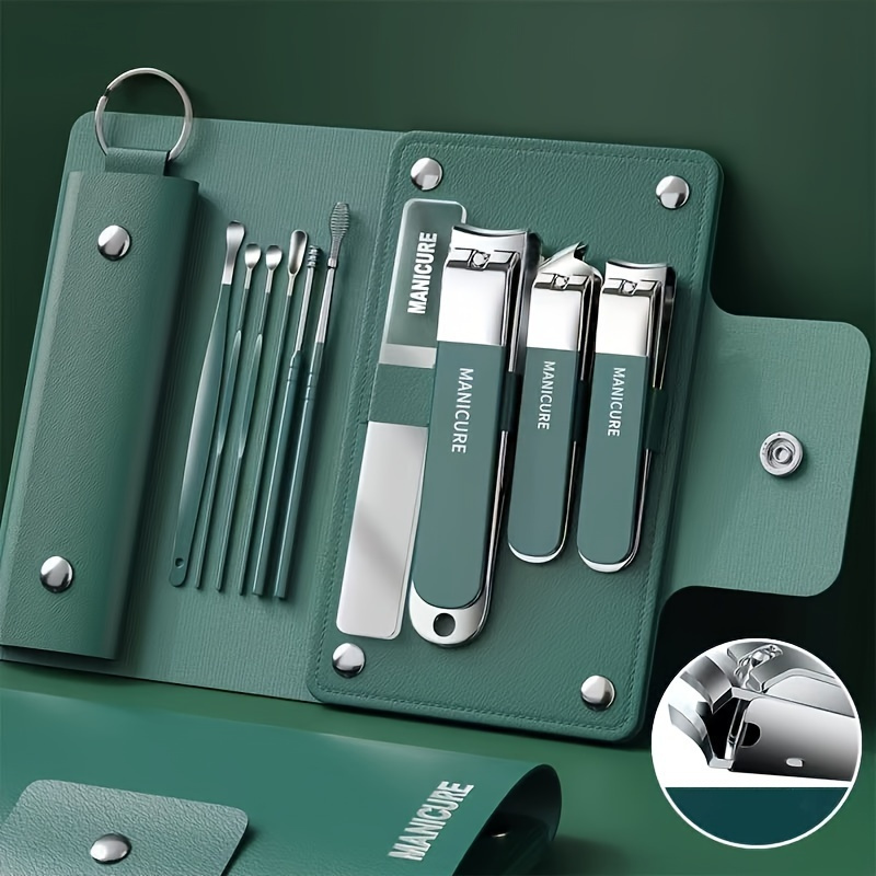 4/10pcs Nail Clippers Manicure Tool Set, With Portable Travel Case, Cuticle Nippers And Cutter Kit, Professional Nail Clippers Pedicure Kit, Grooming Kit For Travel
4/10pcs Nail Clippers Manicure Tool Set, With Portable Travel Case, Cuticle Nippers And Cutter Kit, Professional Nail Clippers Pedicure Kit, Grooming Kit For Travel