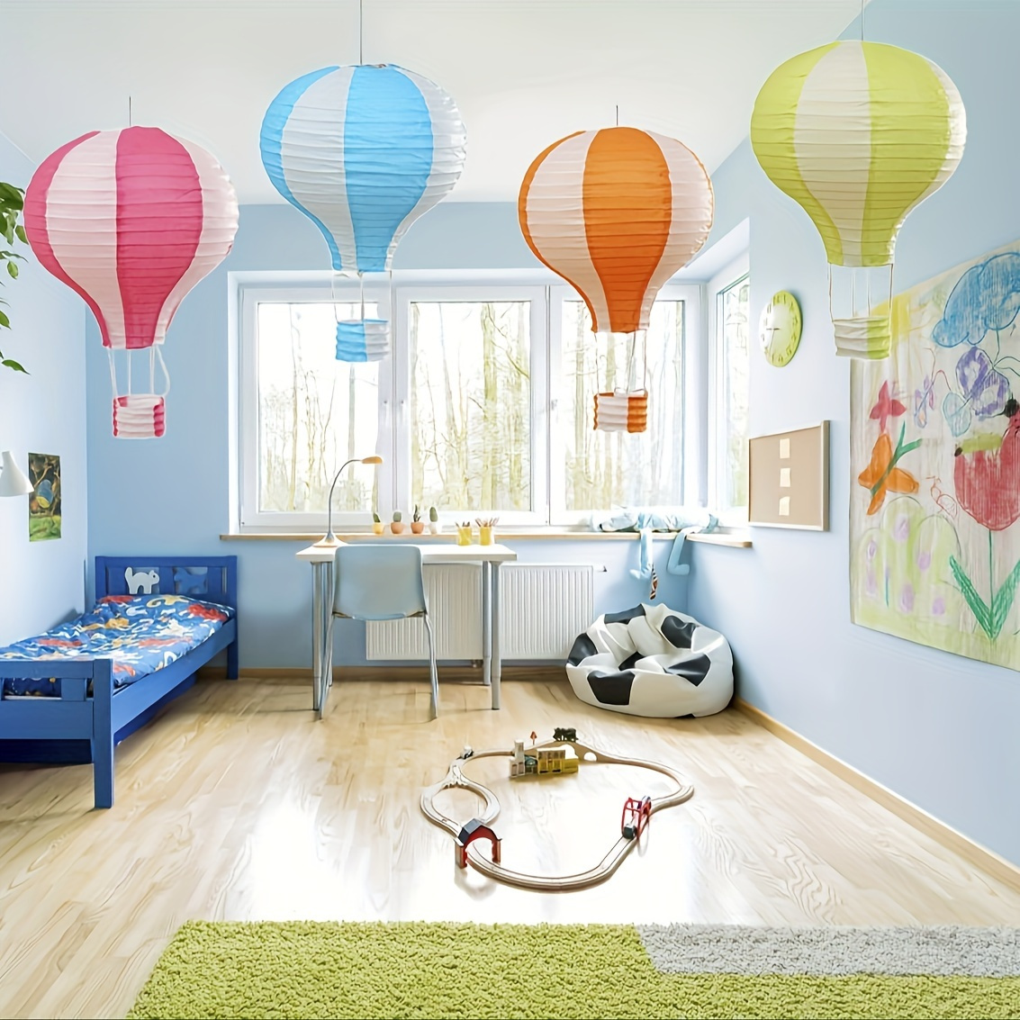 6pcs, Hanging Hot Air Balloon Paper Lantern Set, Party Decoration, Birthday Wedding, Christmas Halloween Party Decoration Gift, 12 Inches, Pack Of 6 Pieces
6pcs, Hanging Hot Air Balloon Paper Lantern Set, Party Decoration, Birthday Wedding, Christmas Halloween Party Decoration Gift, 12 Inches, Pack Of 6 Pieces