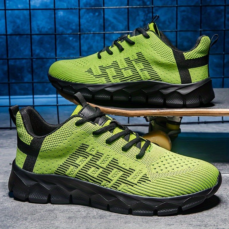 Plus Size Men's Knit Breathable Running Shoes, Lace Up Comfy Soft Sole Sneakers For Outdoor Jogging, Winter & Autumn
Plus Size Men's Knit Breathable Running Shoes, Lace Up Comfy Soft Sole Sneakers For Outdoor Jogging, Winter & Autumn