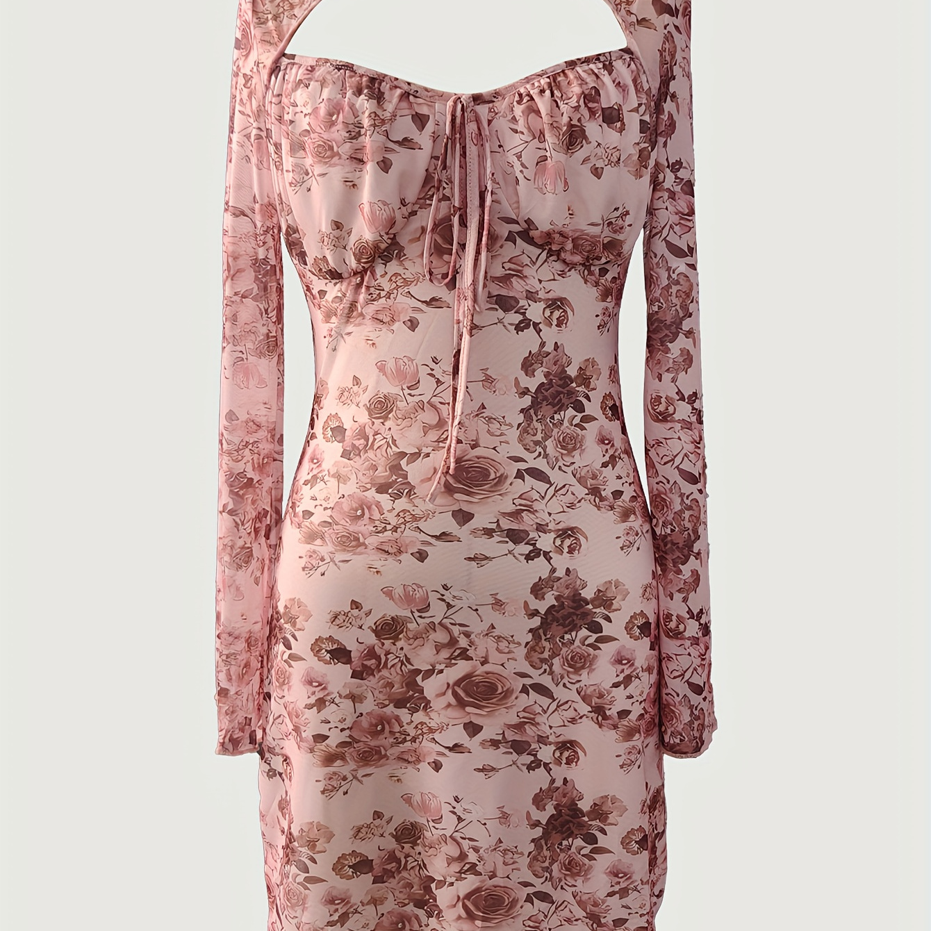 Print A-line Dress With Tie Waist - High Stretch, Machine Washable, Round Neck For Women
Print A-line Dress With Tie Waist - High Stretch, Machine Washable, Round Neck For Women