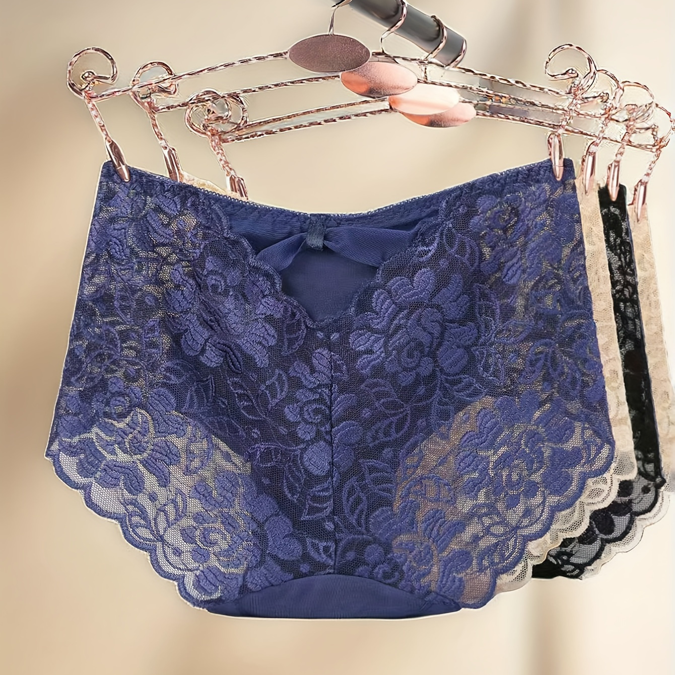 4pcs Solid Floral Lace Briefs, Sexy Comfy Breathable Stretchy Intimates Panties, Women's Lingerie & Underwear
4pcs Solid Floral Lace Briefs, Sexy Comfy Breathable Stretchy Intimates Panties, Women's Lingerie & Underwear