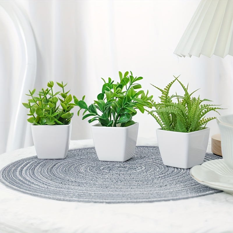 3pcs/set Simulation Plant Pot Combination, Suitable For Home, Table Center Decoration, Real Touch Artificial Mini Pot For Decor
3pcs/set Simulation Plant Pot Combination, Suitable For Home, Table Center Decoration, Real Touch Artificial Mini Pot For Decor