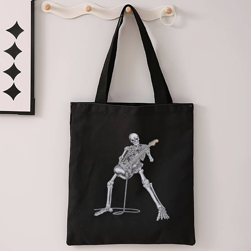 Creative Skull Pattern Double-sided Print Casual Tote Bag, Reusable Trendy Messenger Bag, Versatile Handbag, Computer Bag
Creative Skull Pattern Double-sided Print Casual Tote Bag, Reusable Trendy Messenger Bag, Versatile Handbag, Computer Bag