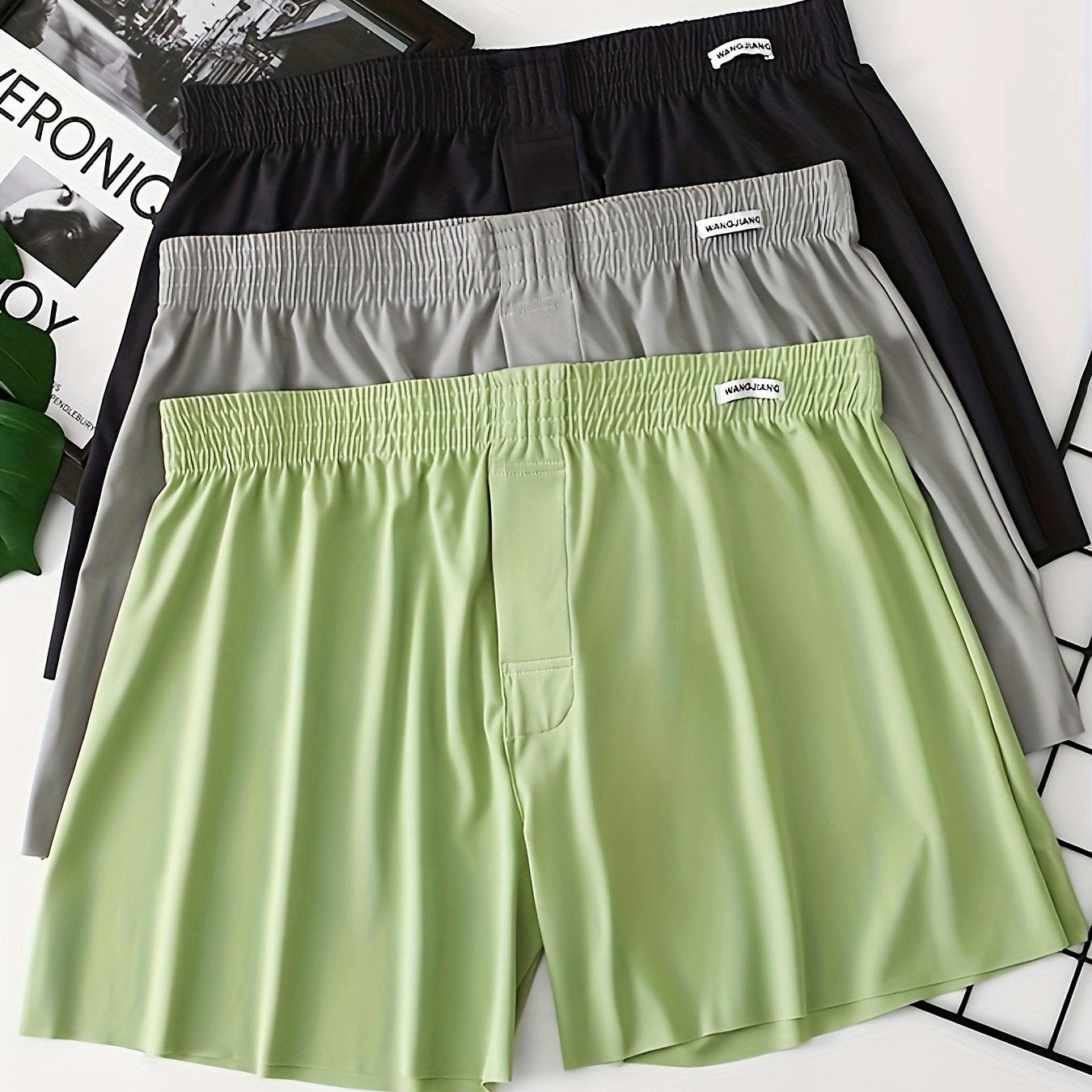 3pcs Men's Underwear, Casual Boxer Briefs Shorts, Breathable Comfy Stretchy Boxer Trunks, Sports Shorts
3pcs Men's Underwear, Casual Boxer Briefs Shorts, Breathable Comfy Stretchy Boxer Trunks, Sports Shorts