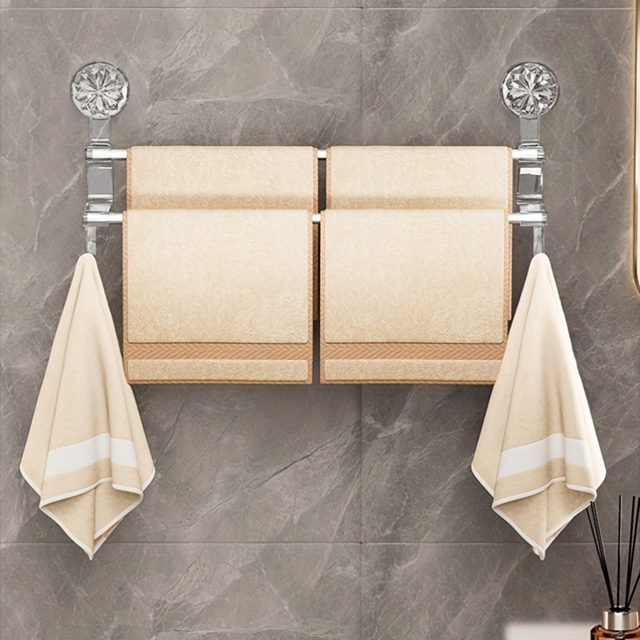 1pc -mounted Double Towel Suction , No-electricity Plastic Towel Bar , Bathroom Storage Organizer, Towel Racks
1pc -mounted Double Towel Suction , No-electricity Plastic Towel Bar , Bathroom Storage Organizer, Towel Racks