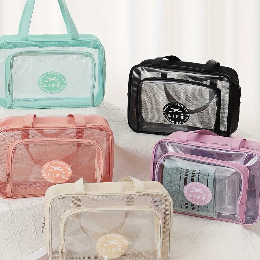 Pvc Waterproof Toiletry Bag Portable Large Capacity Transparent Travel Toiletry Bag For Swimming, Gym
Pvc Waterproof Toiletry Bag Portable Large Capacity Transparent Travel Toiletry Bag For Swimming, Gym