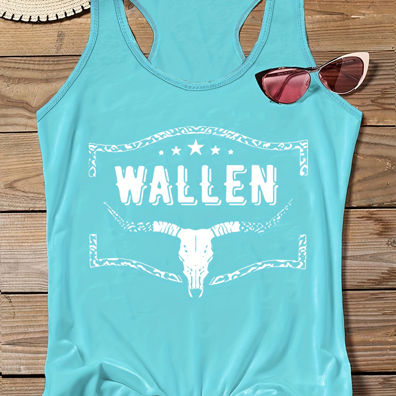 Plus Size Letter Print Tank Top, Casual Crew Neck Sleeveless Tank Top For Summer, Women's Plus Size clothing
Plus Size Letter Print Tank Top, Casual Crew Neck Sleeveless Tank Top For Summer, Women's Plus Size clothing