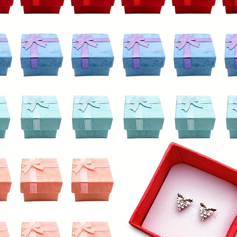 24-pack Elegant Butterfly Bow Jewelry Gift Boxes With - Paper Ring & Earring Display Cases, Presentation Boxes For Wedding Display, No Power Required
24-pack Elegant Butterfly Bow Jewelry Gift Boxes With - Paper Ring & Earring Display Cases, Presentation Boxes For Wedding Display, No Power Required