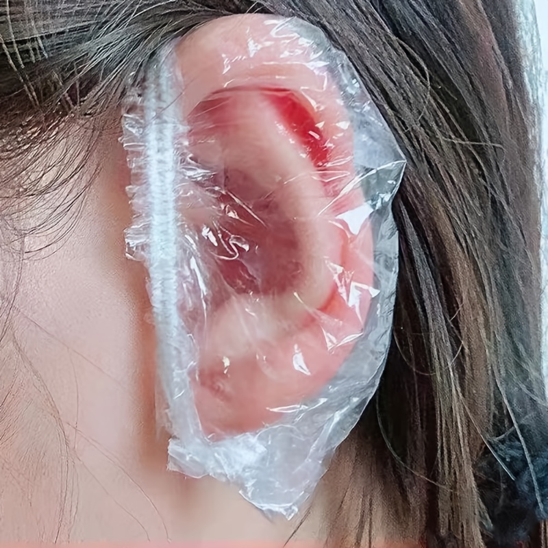 100pcs Clear Waterproof Ear Covers, Disposable Peva Shower Caps For Hair Dye & Salon Use - Odorless, Battery-free, Fit Design, Shower Accessories
100pcs Clear Waterproof Ear Covers, Disposable Peva Shower Caps For Hair Dye & Salon Use - Odorless, Battery-free, Fit Design, Shower Accessories