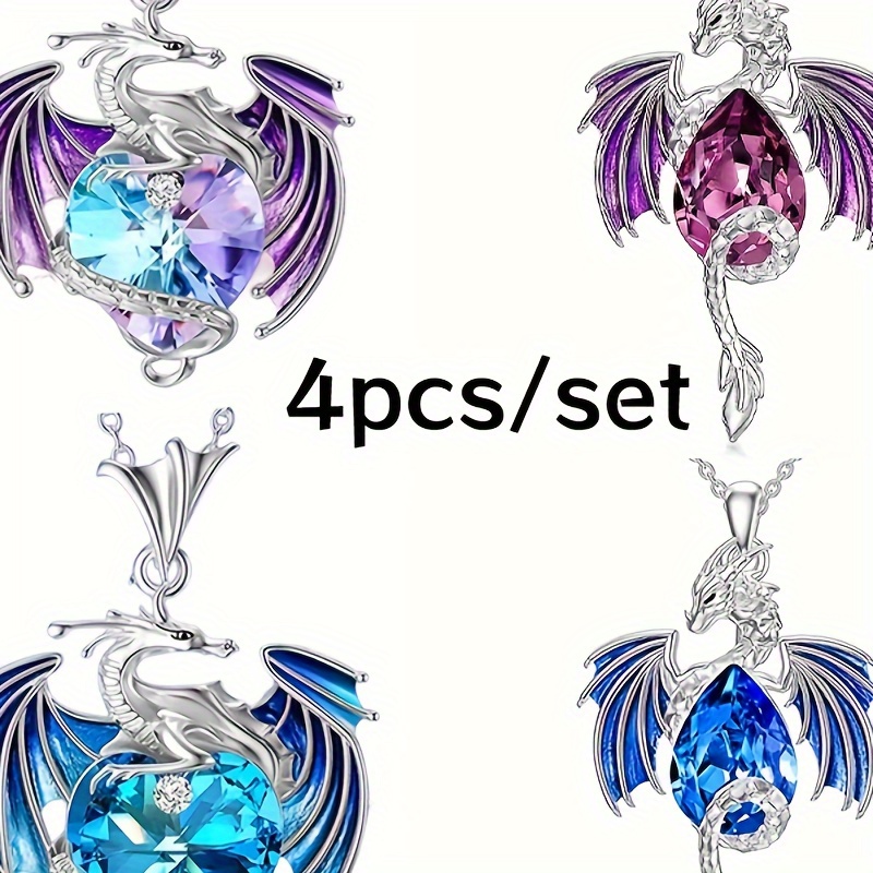 4pcs/set Elegant And Fashionable Animal Blue Pendant Necklace Valentine's Day Anniversary Gift Jewelry
4pcs/set Elegant And Fashionable Animal Blue Pendant Necklace Valentine's Day Anniversary Gift Jewelry