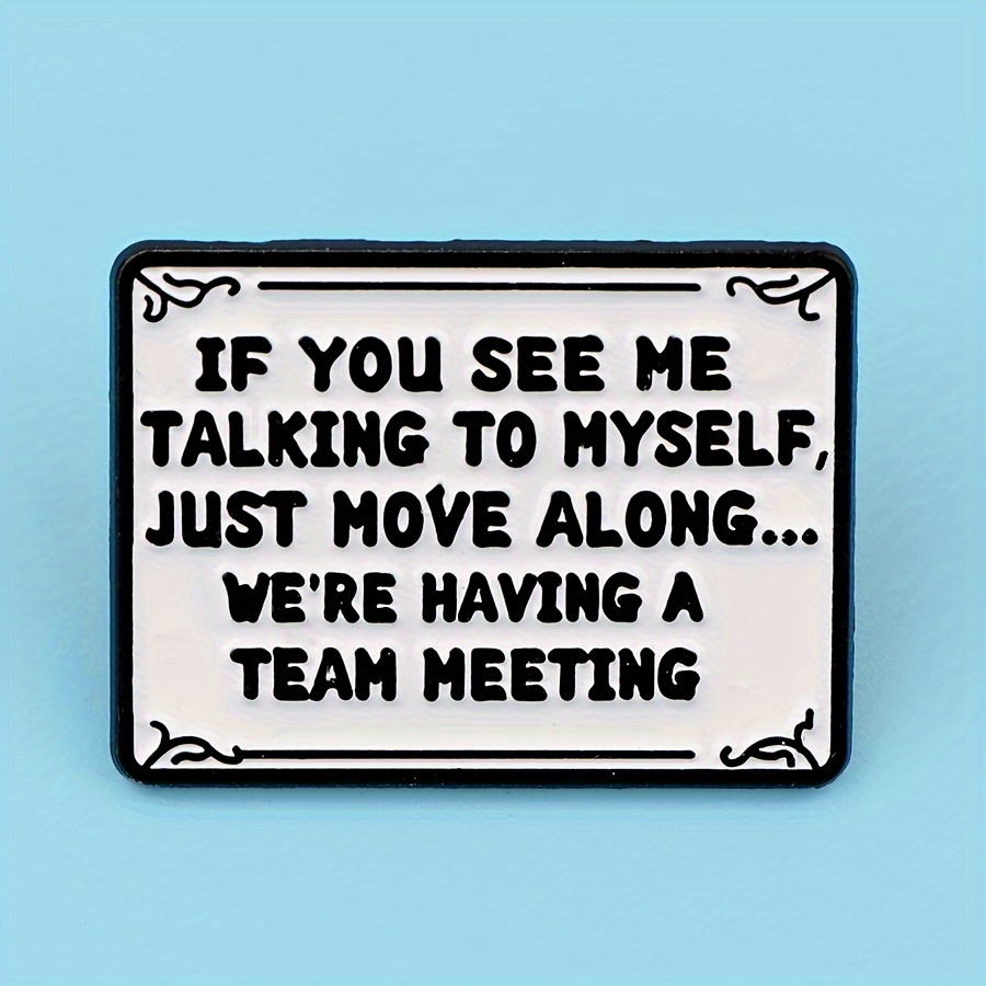1pc Humorous '' Enamel Pin - Office Accessory For Women, Alloy, Wear - Team Meeting Notifications, Cute Office Supplies
1pc Humorous '' Enamel Pin - Office Accessory For Women, Alloy, Wear - Team Meeting Notifications, Cute Office Supplies