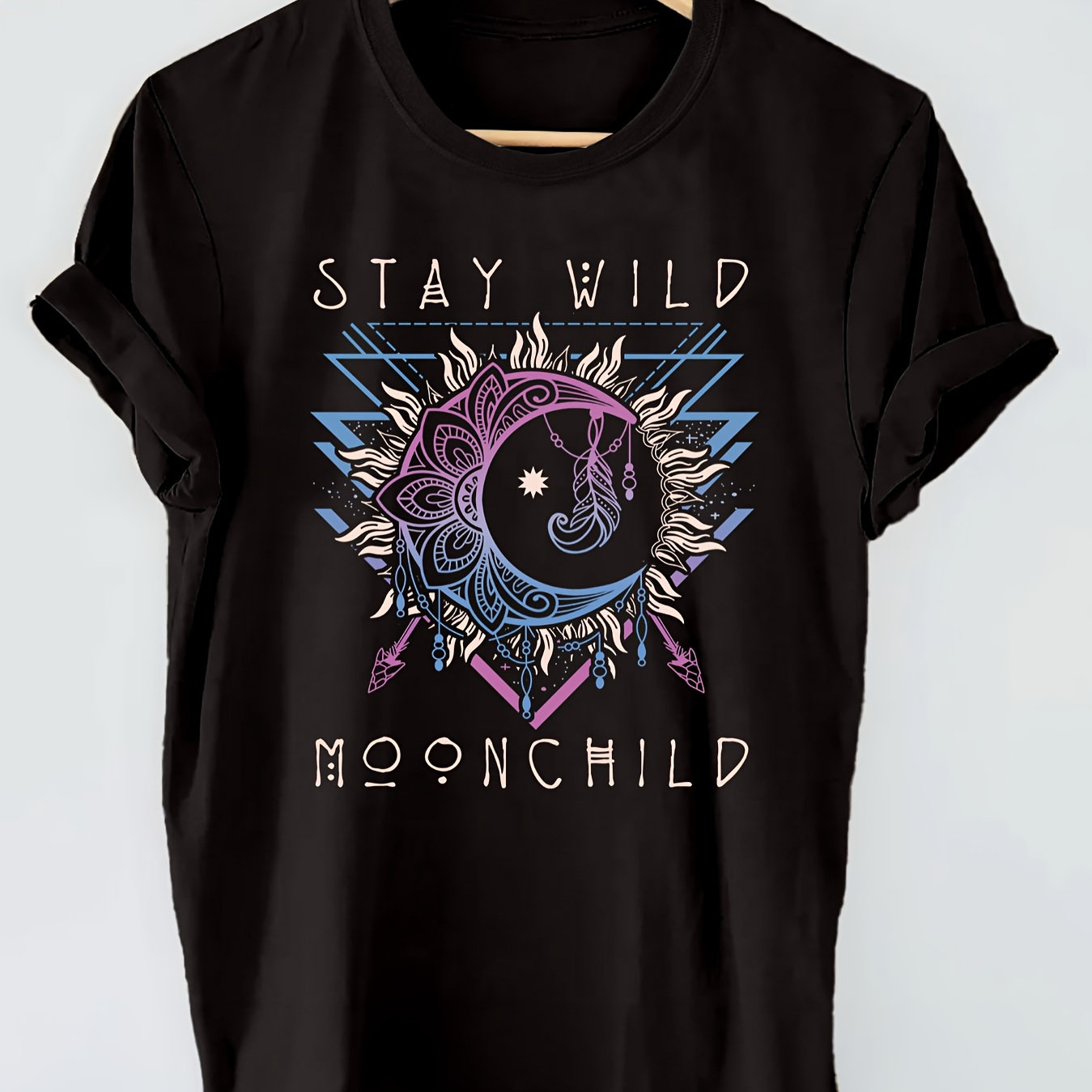 Moon Print T-shirt, Short Sleeve Crew Neck Casual Top For Summer & Spring, Women's Clothing
Moon Print T-shirt, Short Sleeve Crew Neck Casual Top For Summer & Spring, Women's Clothing