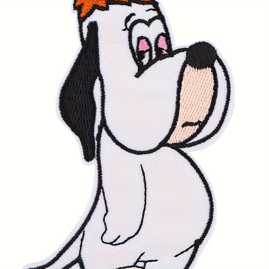 Droopy Dog Embroidered Iron-on Patch, White Appliqué Badge For Jackets And Backpacks, 1 Pc
Droopy Dog Embroidered Iron-on Patch, White Appliqué Badge For Jackets And Backpacks, 1 Pc