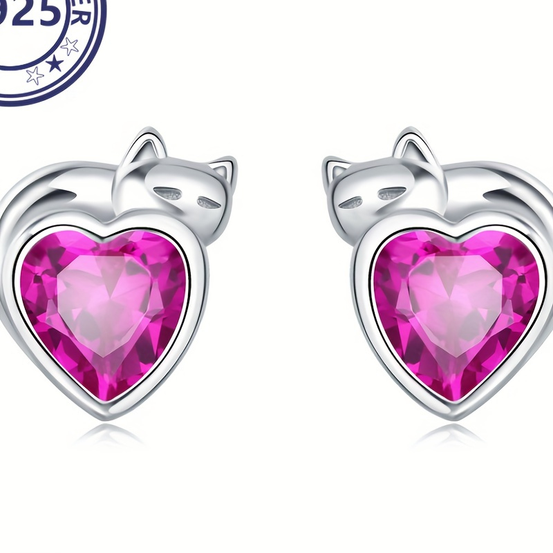 Miseff S925 Silver Love Cat Earrings Hypoallergenic Minimalist Fashionable Earrings For Women
Miseff S925 Silver Love Cat Earrings Hypoallergenic Minimalist Fashionable Earrings For Women