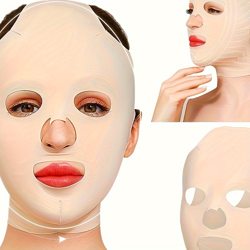1pc 3d Reusable Breathable Full Face Bandage Double Chin Facial Bandage Sleeping Mask Skin Care Tool 3d Beauty Face Mask Women Gift
1pc 3d Reusable Breathable Full Face Bandage Double Chin Facial Bandage Sleeping Mask Skin Care Tool 3d Beauty Face Mask Women Gift