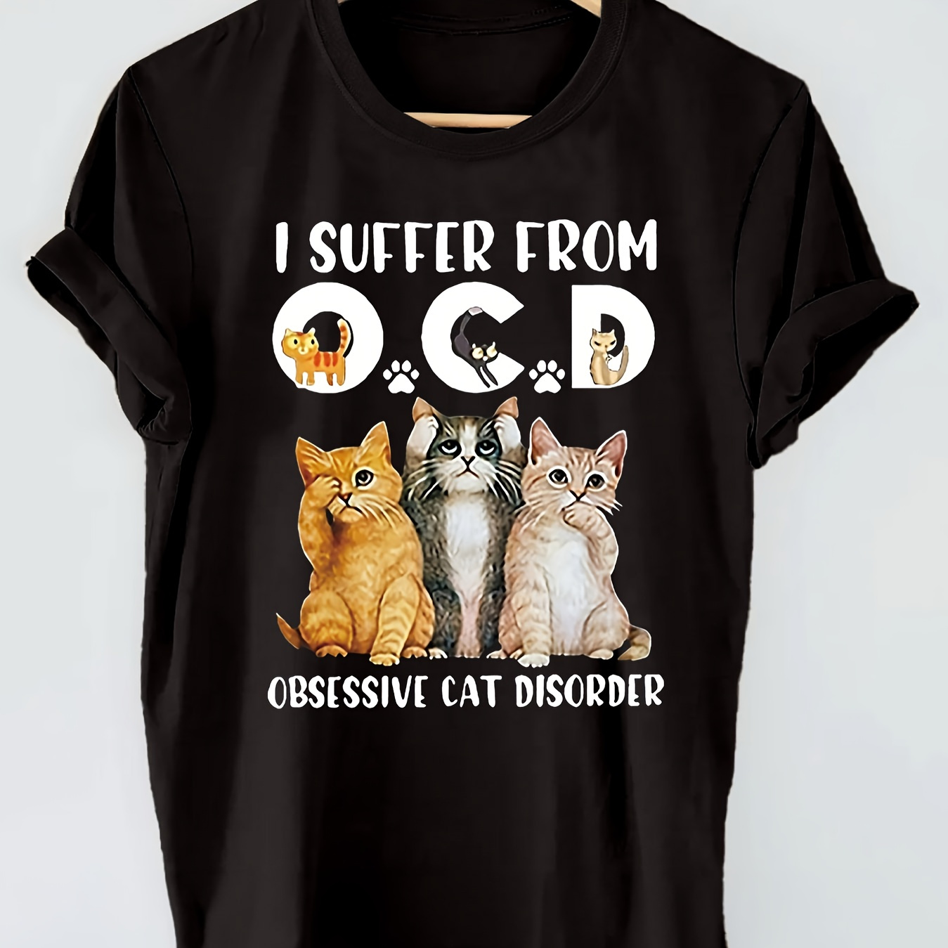 Cat Print T-shirt, Short Sleeve Crew Neck Casual Top For Summer & Spring, Women's Clothing
Cat Print T-shirt, Short Sleeve Crew Neck Casual Top For Summer & Spring, Women's Clothing