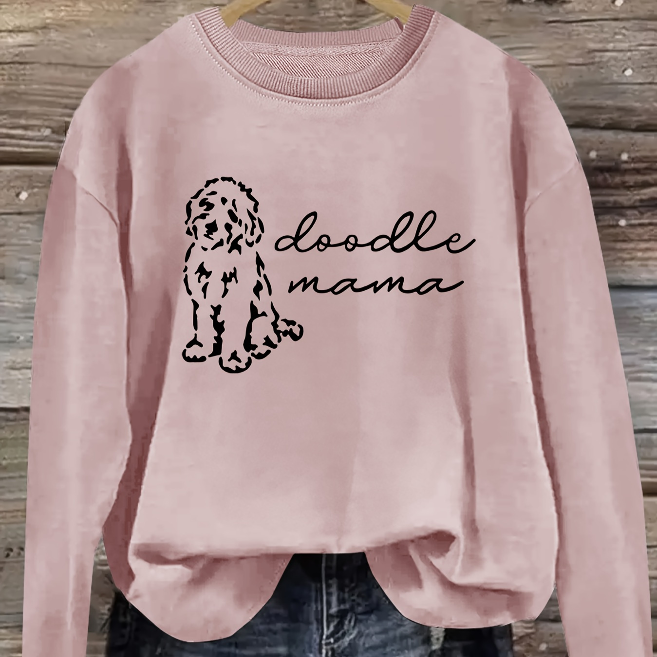 Dog & Letter Print Pullover Sweatshirt, Casual Long Sleeve Crew Neck Sweatshirt For Spring & Fall, Women's Clothing
Dog & Letter Print Pullover Sweatshirt, Casual Long Sleeve Crew Neck Sweatshirt For Spring & Fall, Women's Clothing