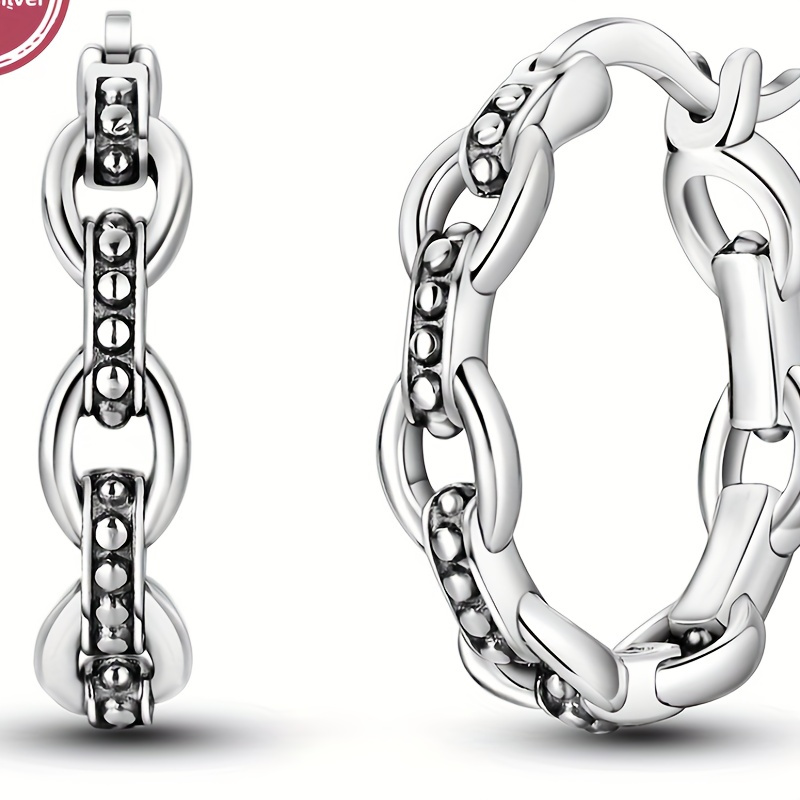 4.5g 925 Sterling Silver Chain Ear Buckle Earrings Charms For Women Fashion Accessories Holiday Gift Fine Jewelry 1 Pair Of Earrings
4.5g 925 Sterling Silver Chain Ear Buckle Earrings Charms For Women Fashion Accessories Holiday Gift Fine Jewelry 1 Pair Of Earrings