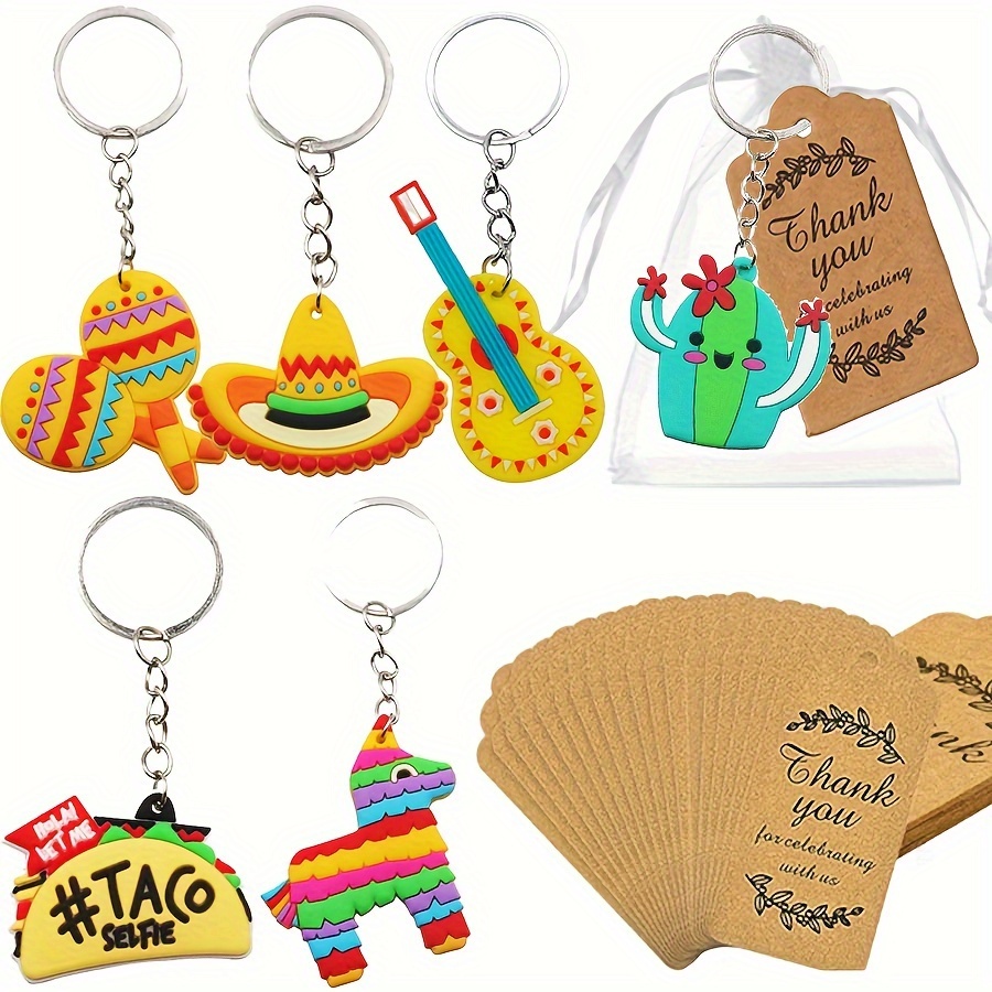 36pcs Mexican Fiesta Keychain Set With Organza Bags & Thank You Tags - De , Birthdays & Party Favors
36pcs Mexican Fiesta Keychain Set With Organza Bags & Thank You Tags - De , Birthdays & Party Favors