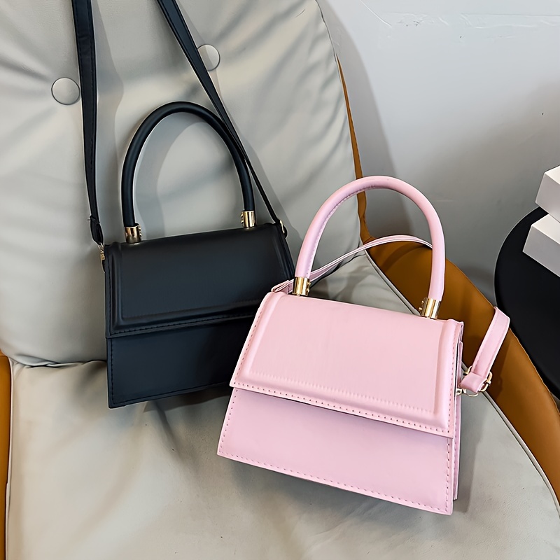 Simple Mini Handbag For Women, Stylish Solid Color Crossbody Bag, Trendy Top Handle Flap Square Purse
Simple Mini Handbag For Women, Stylish Solid Color Crossbody Bag, Trendy Top Handle Flap Square Purse
