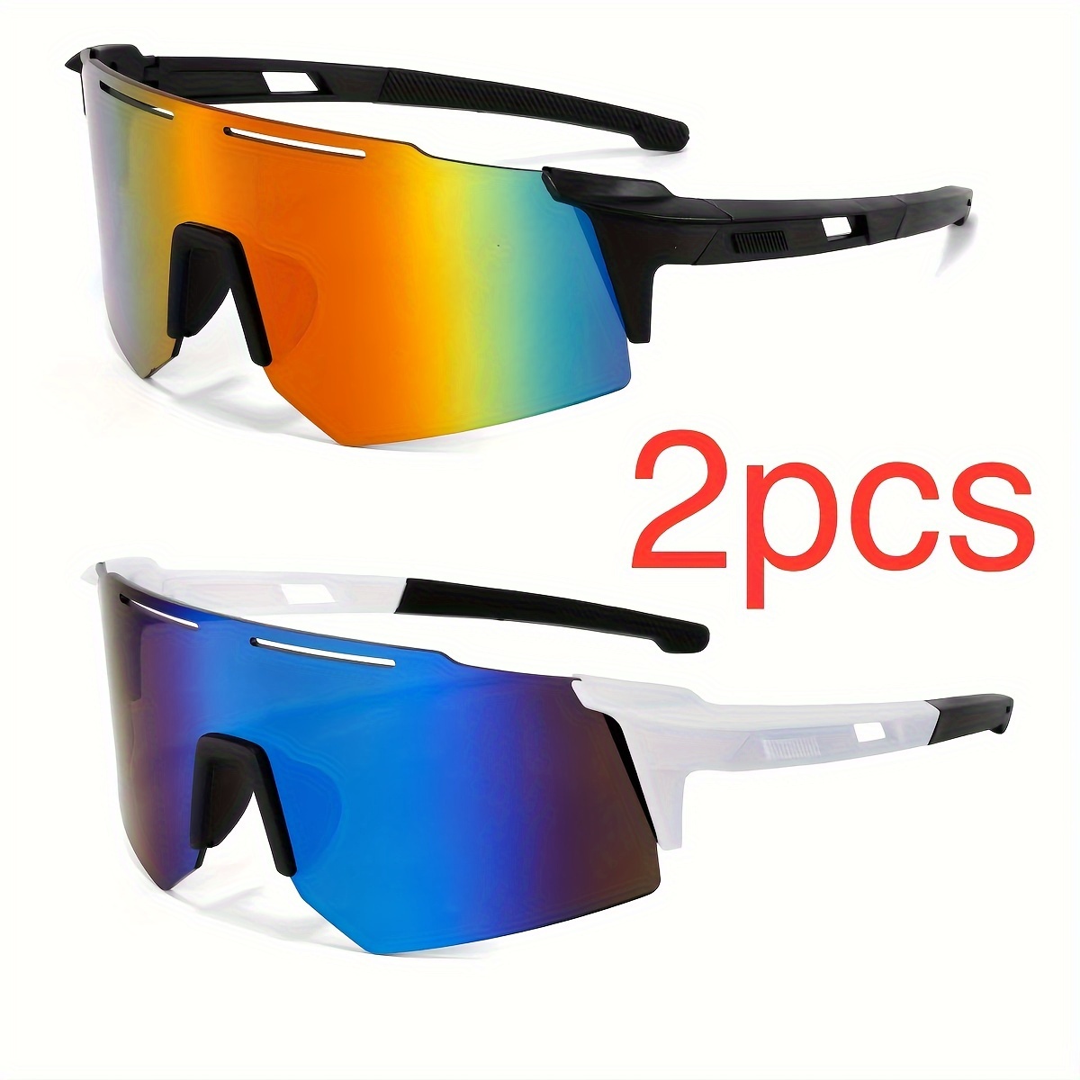 2-pack Sports Glasses For Running - , Mirror Lens, Fashionable Black & , Ideal For Cycling, Hiking, Walking, And Sports Activities
2-pack Sports Glasses For Running - , Mirror Lens, Fashionable Black & , Ideal For Cycling, Hiking, Walking, And Sports Activities