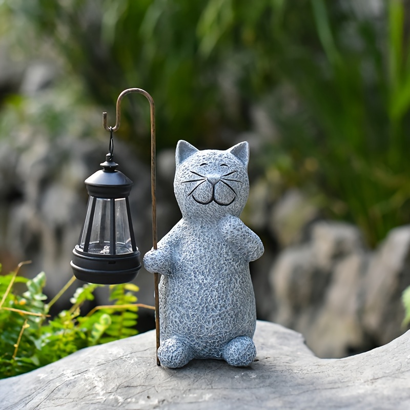 1pc Solar-powered Courtyard Lamp, Resin Animal Kitten Handicraft Ornament, Garden Balcony Home Decoration
1pc Solar-powered Courtyard Lamp, Resin Animal Kitten Handicraft Ornament, Garden Balcony Home Decoration